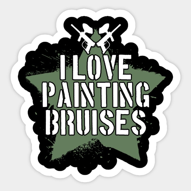 I Love Painting Bruises Sticker by yeoys